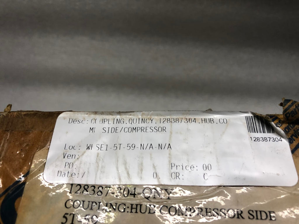 QUINCY PARTS 128387-304 COUPLING HUB COMPRESSOR SIDE