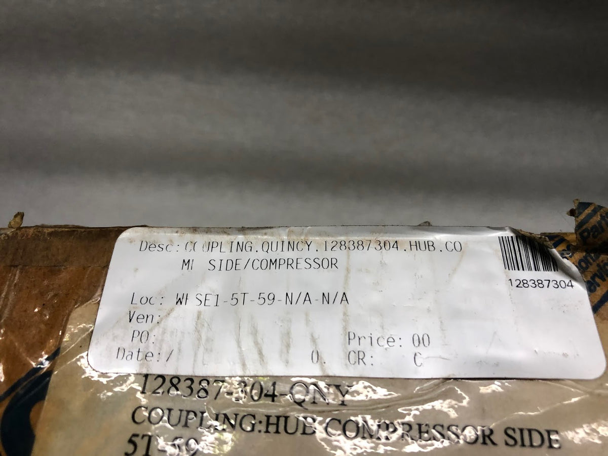 QUINCY PARTS 128387-304 COUPLING HUB COMPRESSOR SIDE