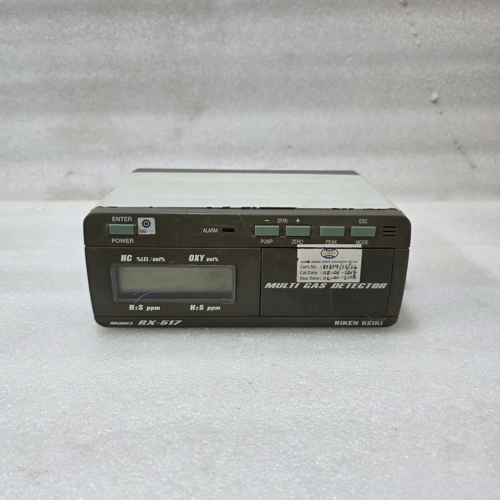 RIKEN KEIKI RX-517 MULTI GAS DETECTOR CONTROLLER | HC, O₂, H₂S MONITORING PANEL