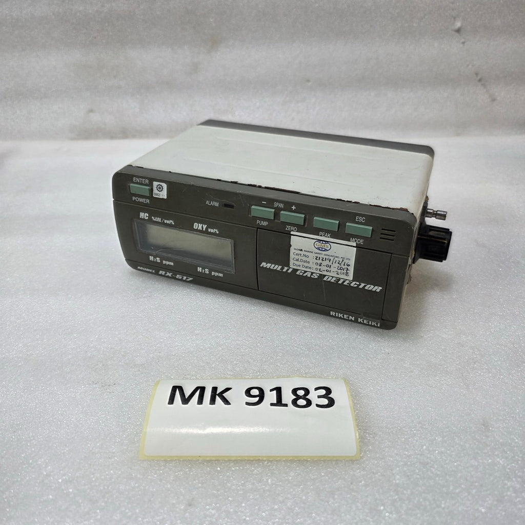 RIKEN KEIKI RX-517 MULTI GAS DETECTOR CONTROLLER | HC, O₂, H₂S MONITORING PANEL
