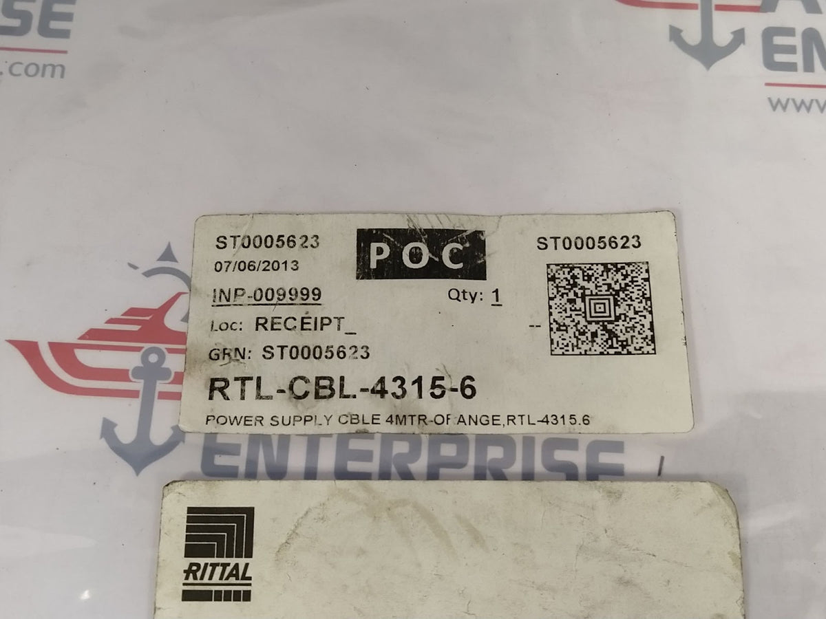 Rittal PS 4315 610 Power Supply Cable RTL-CBL-4315-6