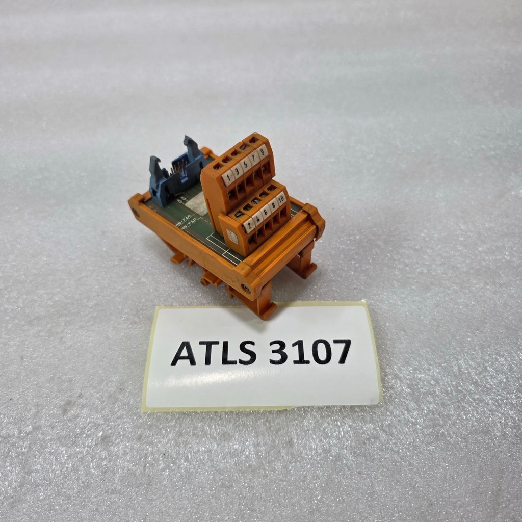 RS-F44 RS-F10 RELAY INTERFACE MODULE DIN RAIL 10-TERMINAL PRE-OWNED