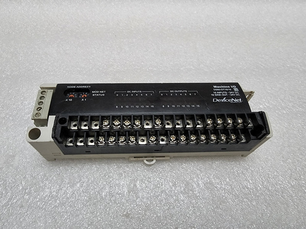 RS OEMAX DS60-DT16/16 MACHINE I/O DEVICE NET 24VDC