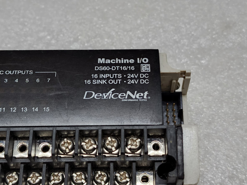 RS OEMAX DS60-DT16/16 MACHINE I/O DEVICE NET 24VDC
