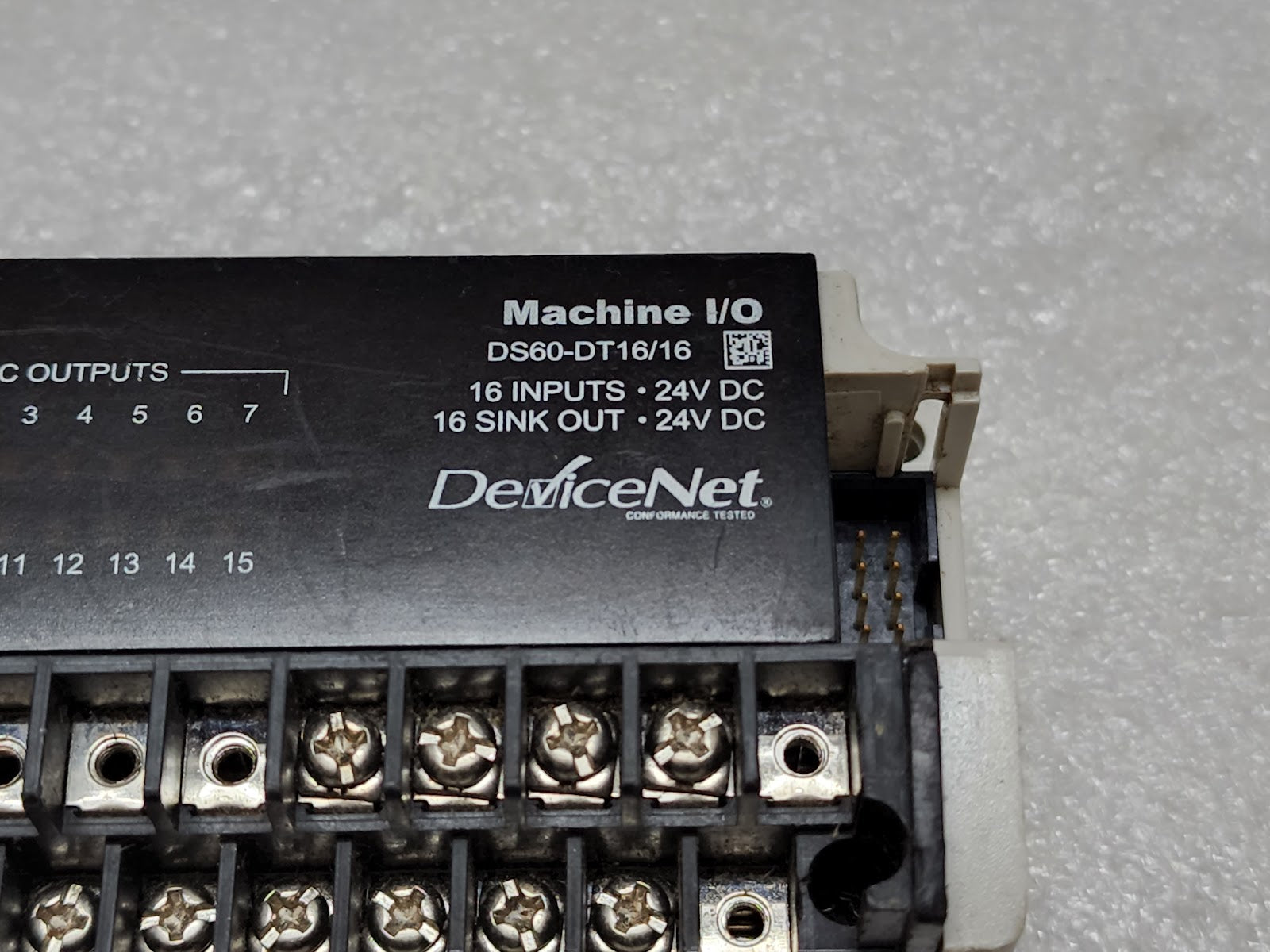 RS OEMAX DS60-DT16/16 MACHINE I/O DEVICE NET 24VDC