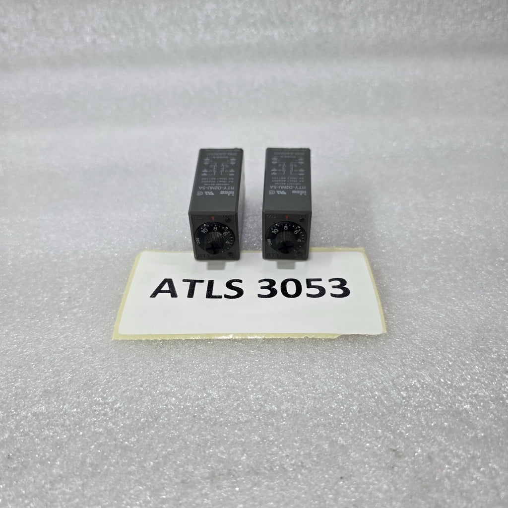 IDEC RTY-D2NU-5A TIMER RELAY 200-240VAC 5A CONTACT 0-10 SEC PRE-OWNED