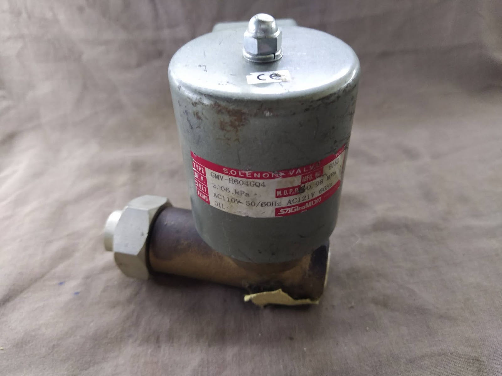 Saginomiya GMV-H604GQ4 Solenoid Valve 110V
