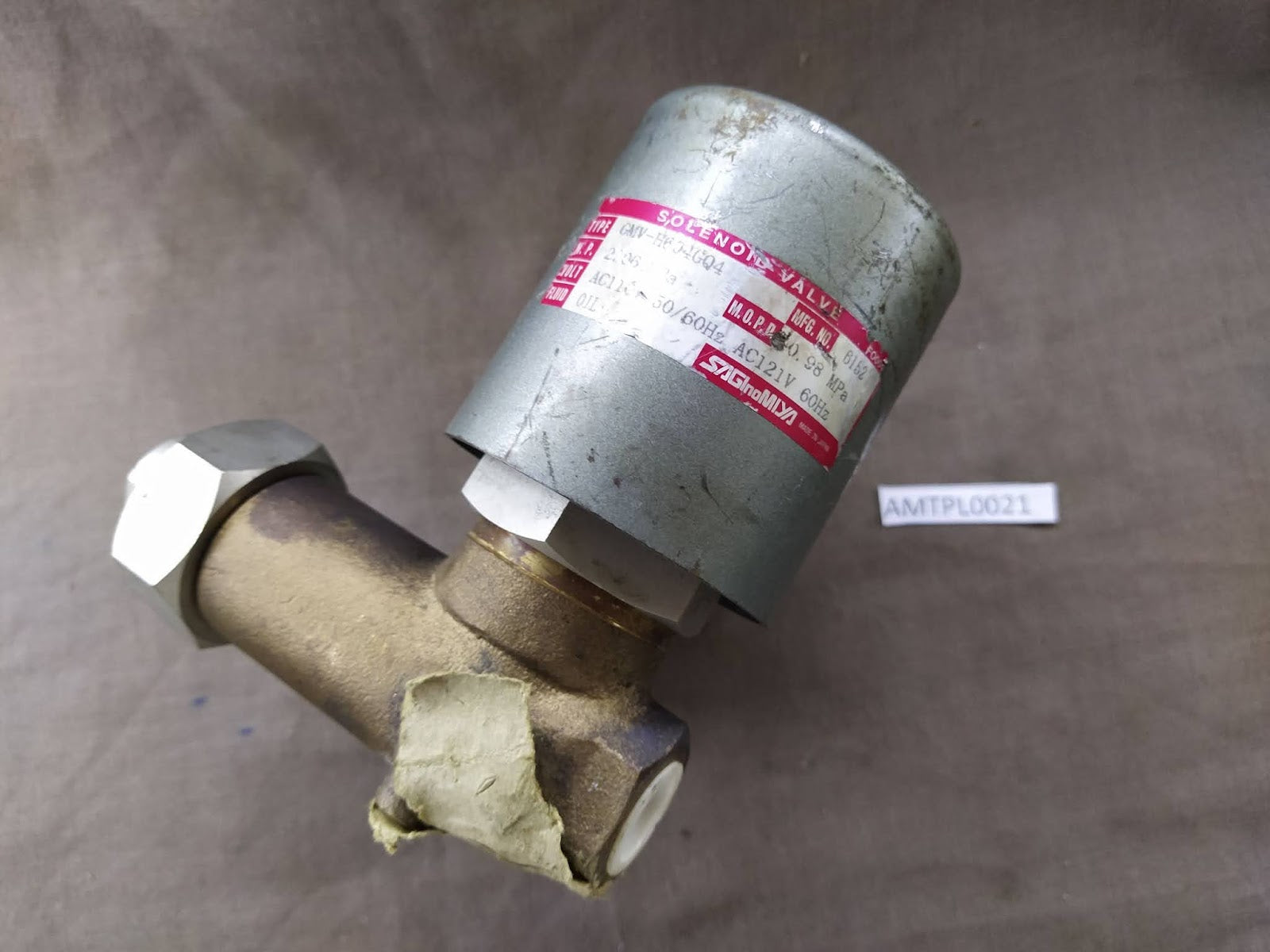Saginomiya GMV-H604GQ4 Solenoid Valve 110V
