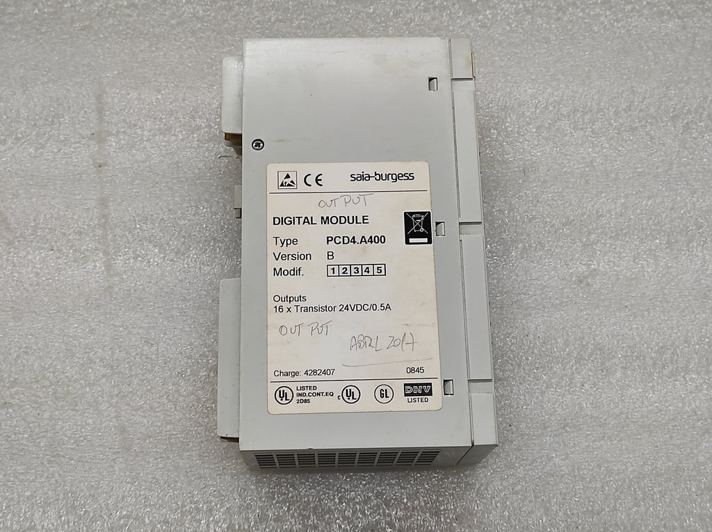 SAIA-BURGESS PCD4-A400 DIGITAL OUTPUT MODULE