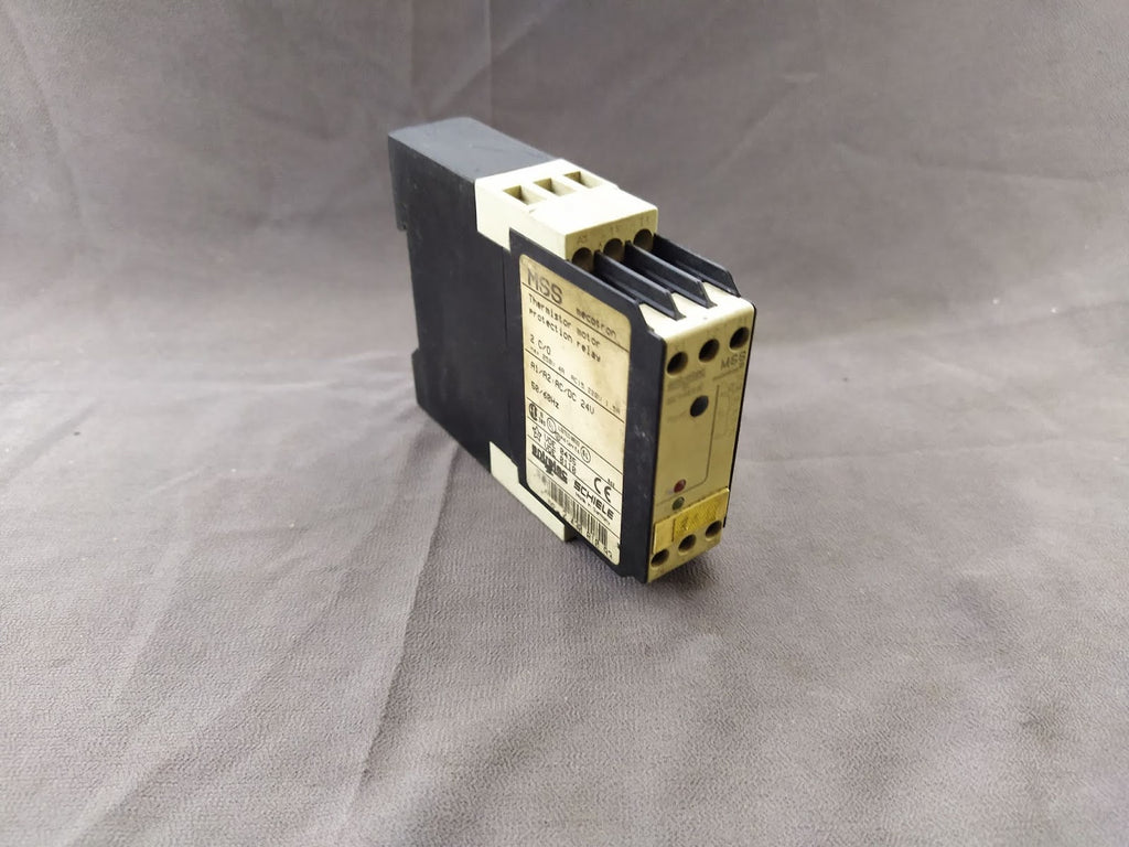 SCHIELE MSS MECOTRON THERMISTOR MOTOR PROTECTION RELAY 2.430.810.93 24V AC/DC