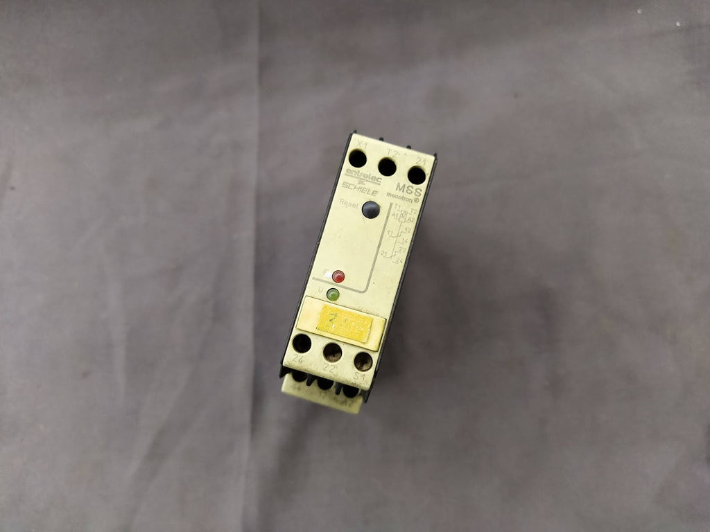 SCHIELE MSS MECOTRON THERMISTOR MOTOR PROTECTION RELAY 2.430.810.93 24V AC/DC