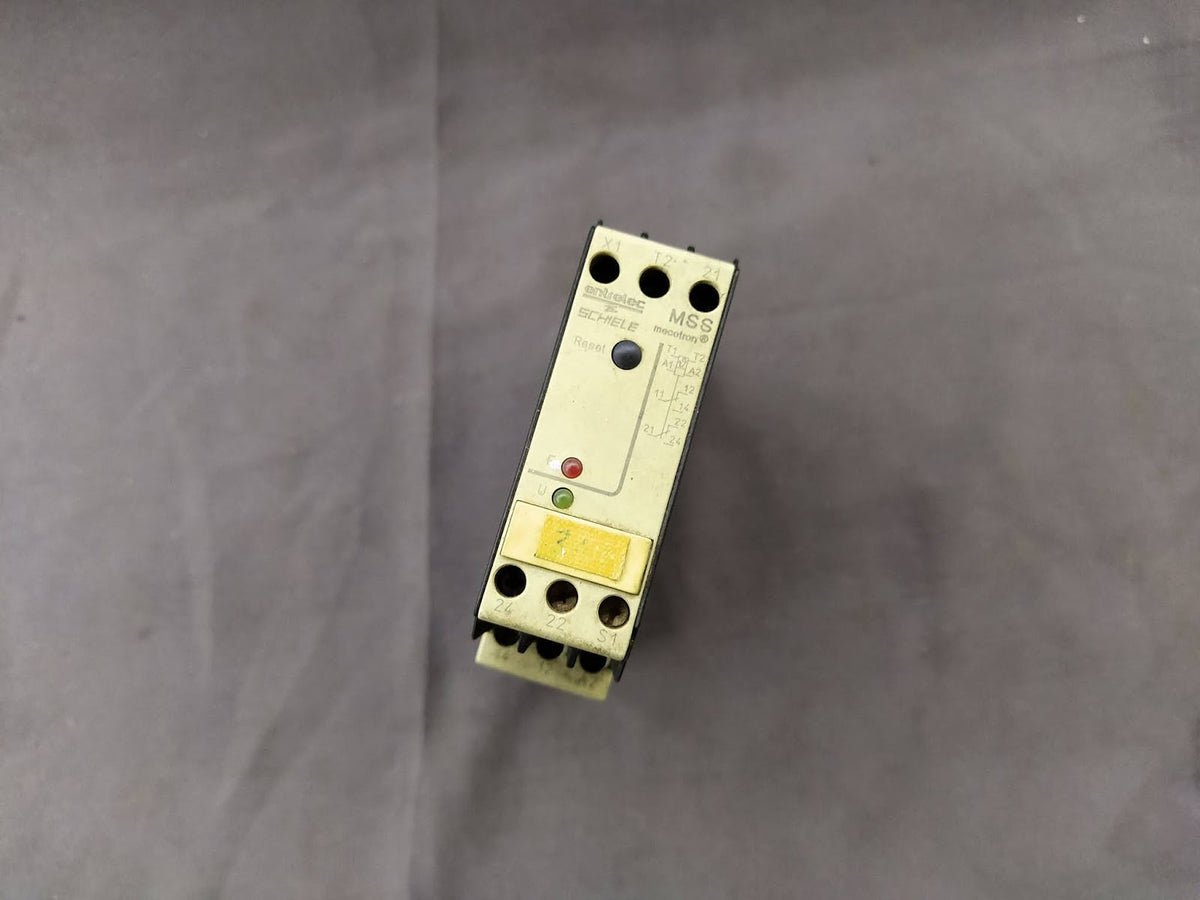 SCHIELE MSS MECOTRON THERMISTOR MOTOR PROTECTION RELAY 2.430.810.93 24V AC/DC