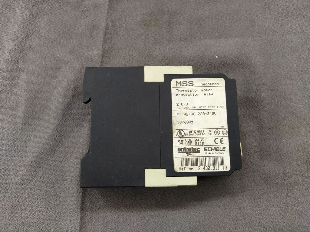 Schiele MSS Mecotron Thermistor Motor Protection Relay 2.430.811.13  220-240V
