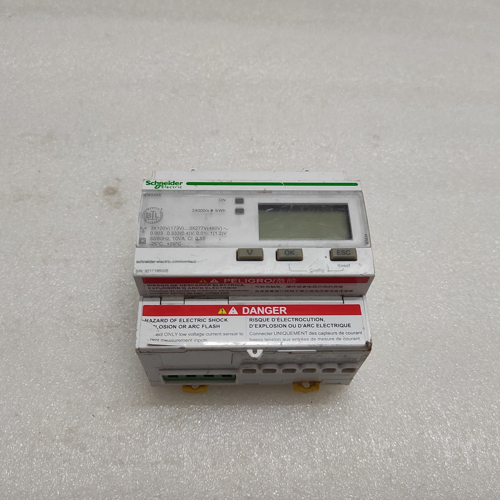 SE A9MEM3465 3-PH ENERGY METER IEM3465 BACNET MODULE