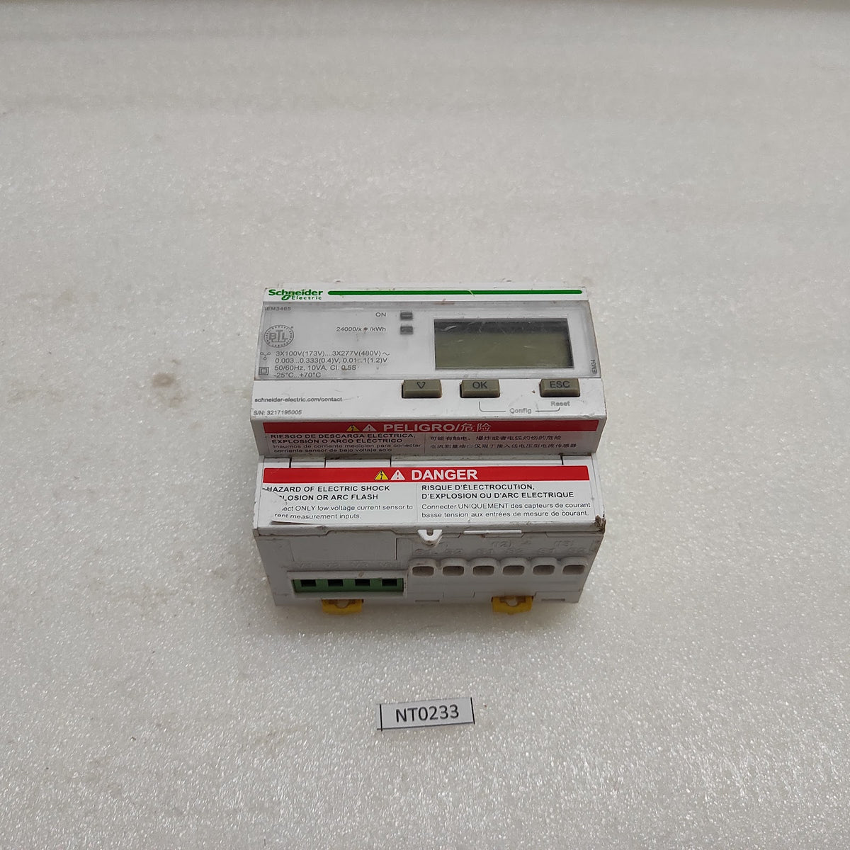 SE A9MEM3465 3-PH ENERGY METER IEM3465 BACNET MODULE