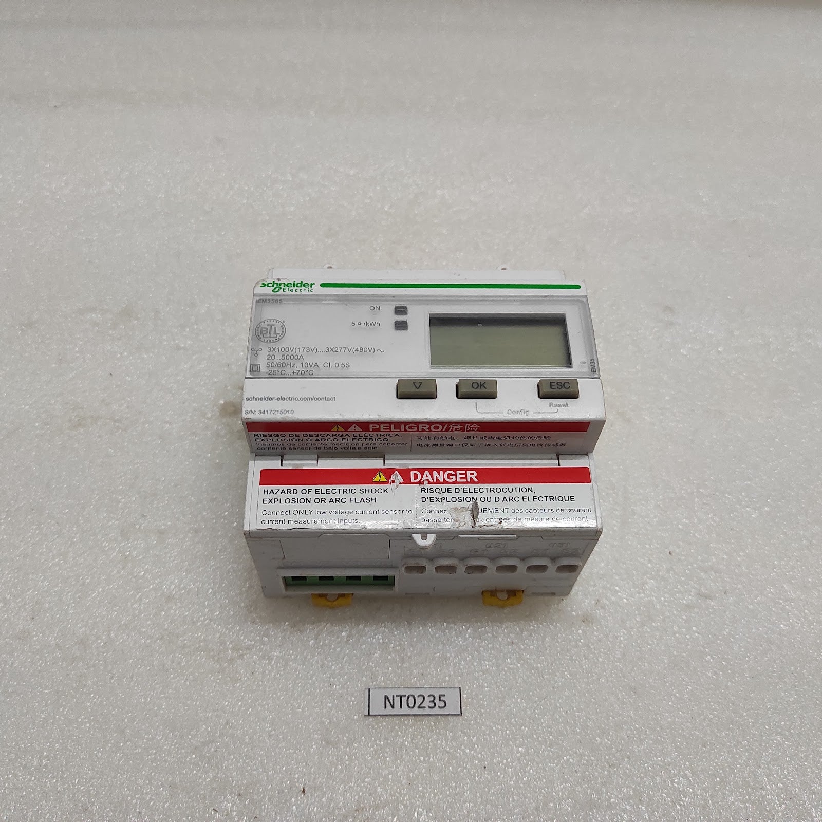 SE A9MEM3565 3-PH ENERGY METER IEM3555 BACNET MODULE