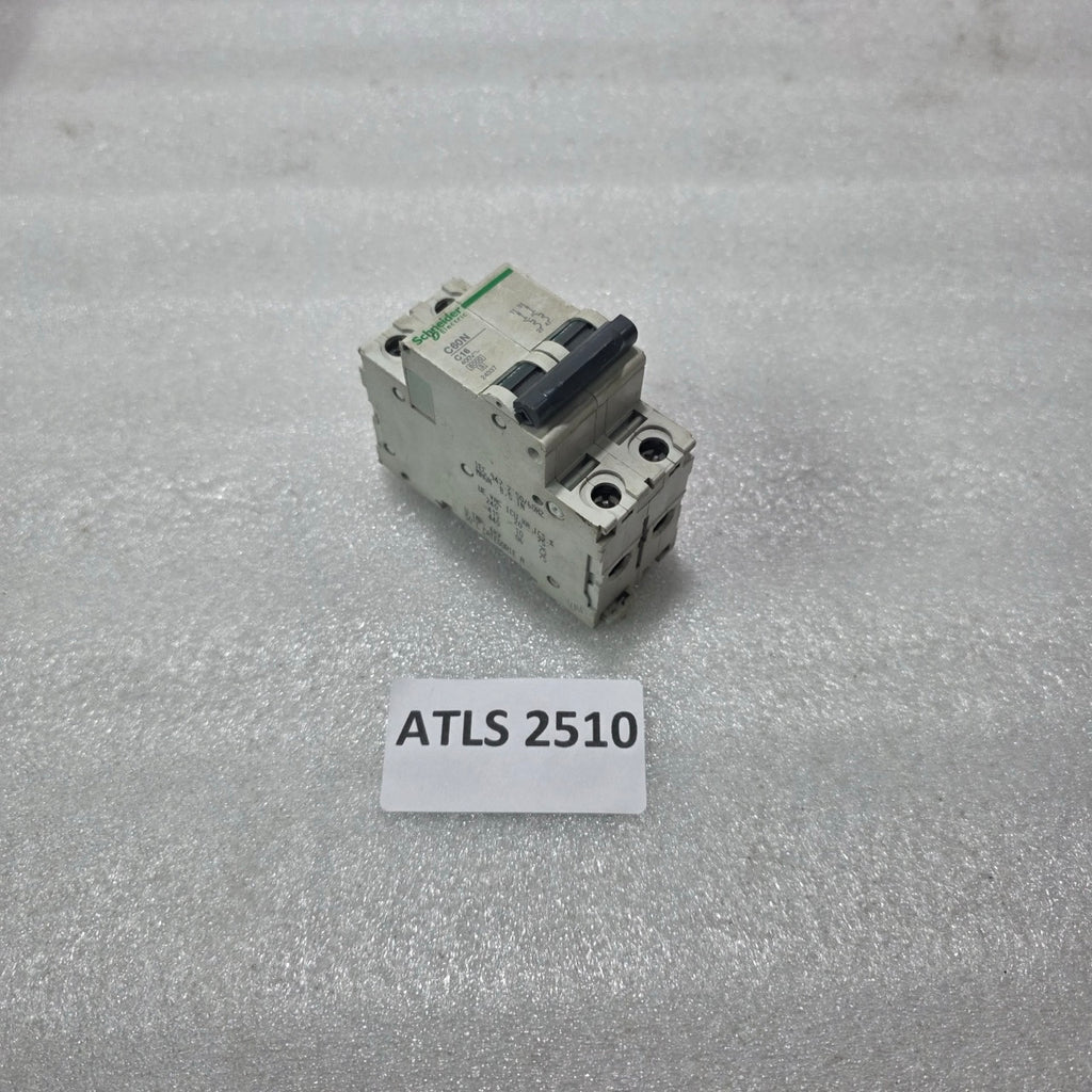 S ELECTRIC C60N C16 2 POLE MINIATURE CIRCUIT BREAKER MCB 16A 400V