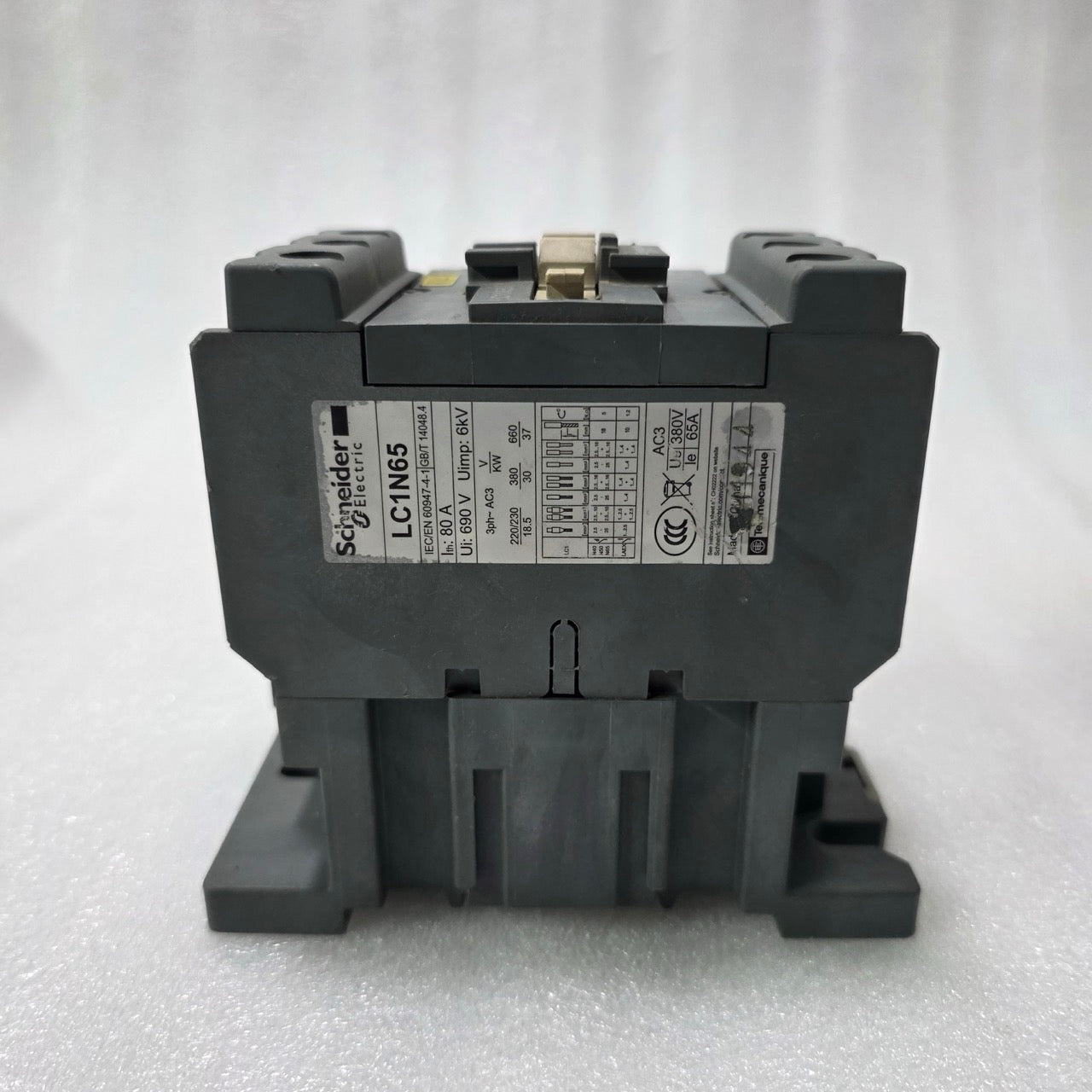 S ELECTRIC LC1N65 CONTACTOR – 65A AC3, 220V COIL, EASYPACT D3N INDUSTRIAL MOTOR