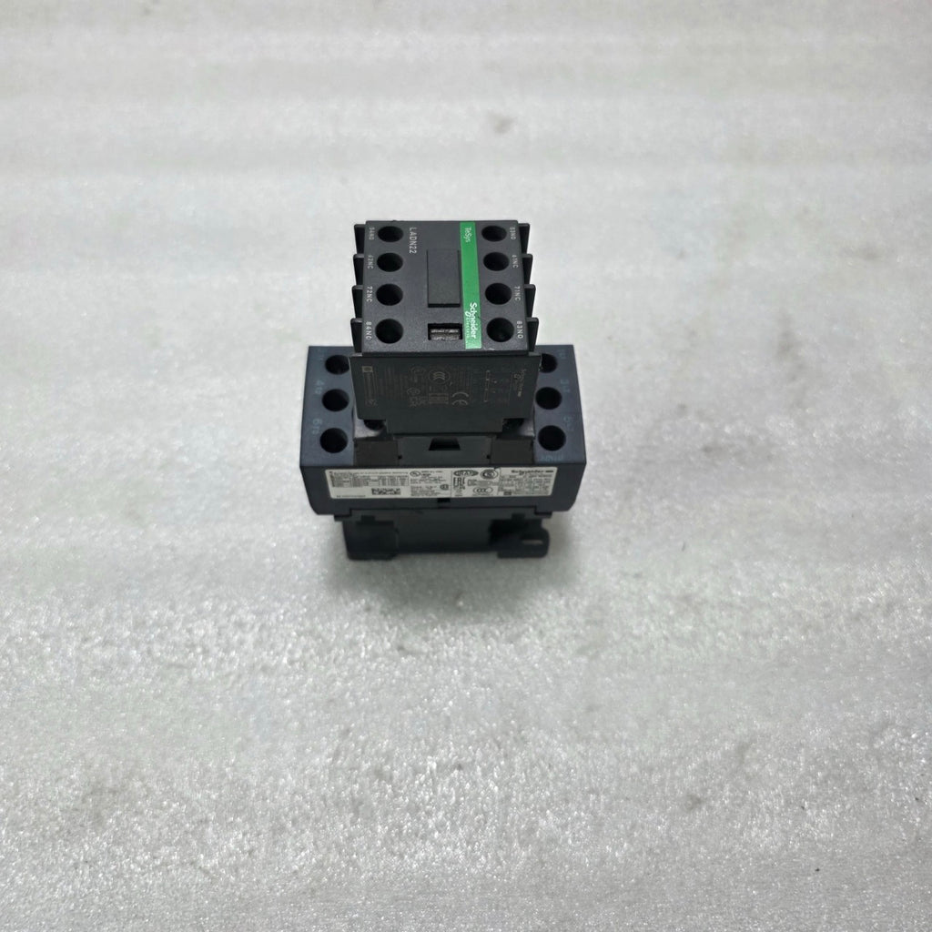S ELECTRIC LC1D32 3P CONTACTOR 32A W/ LADN22 AUXILIARY CONTACT BLOCK