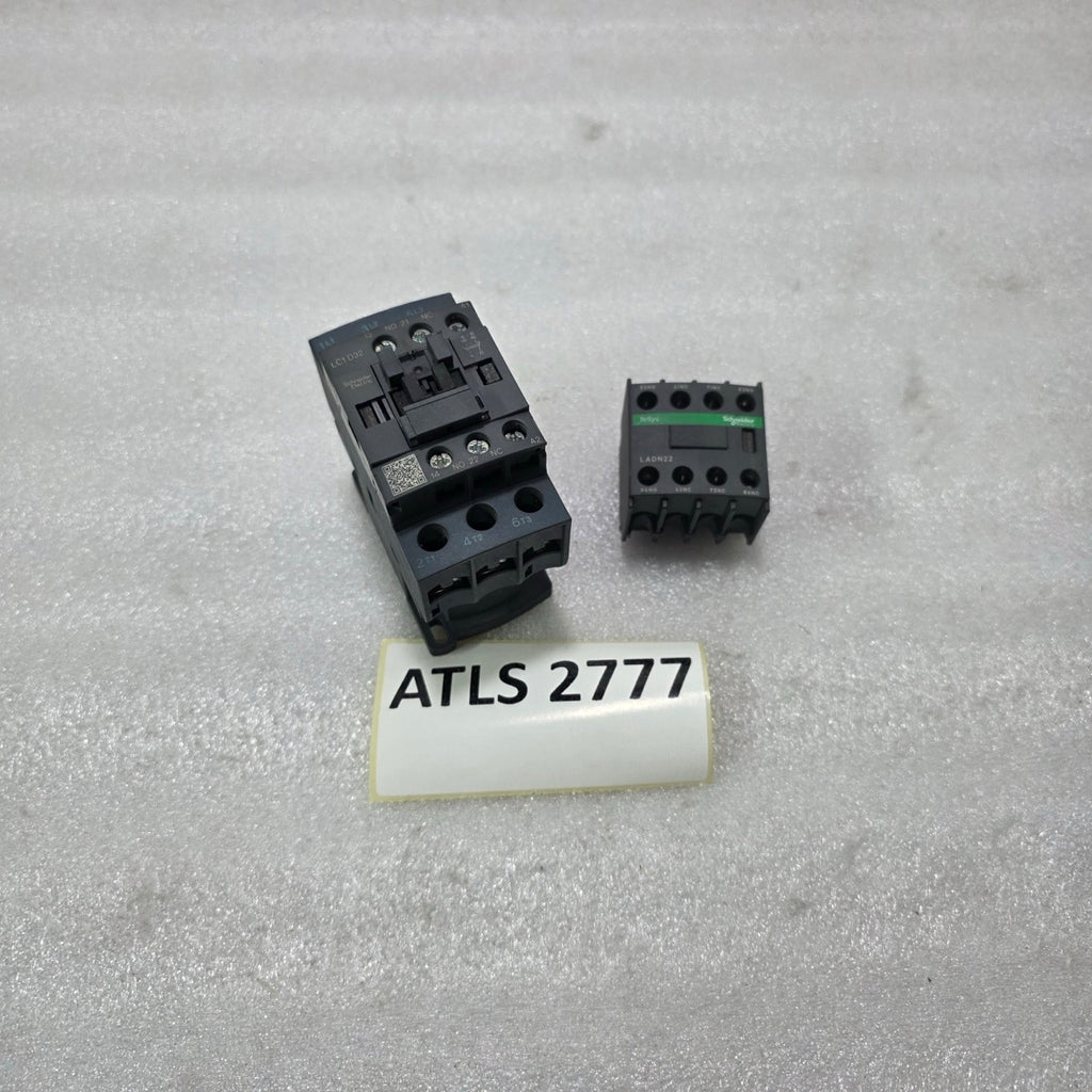 S ELECTRIC LC1D32 3P CONTACTOR 32A W/ LADN22 AUXILIARY CONTACT BLOCK