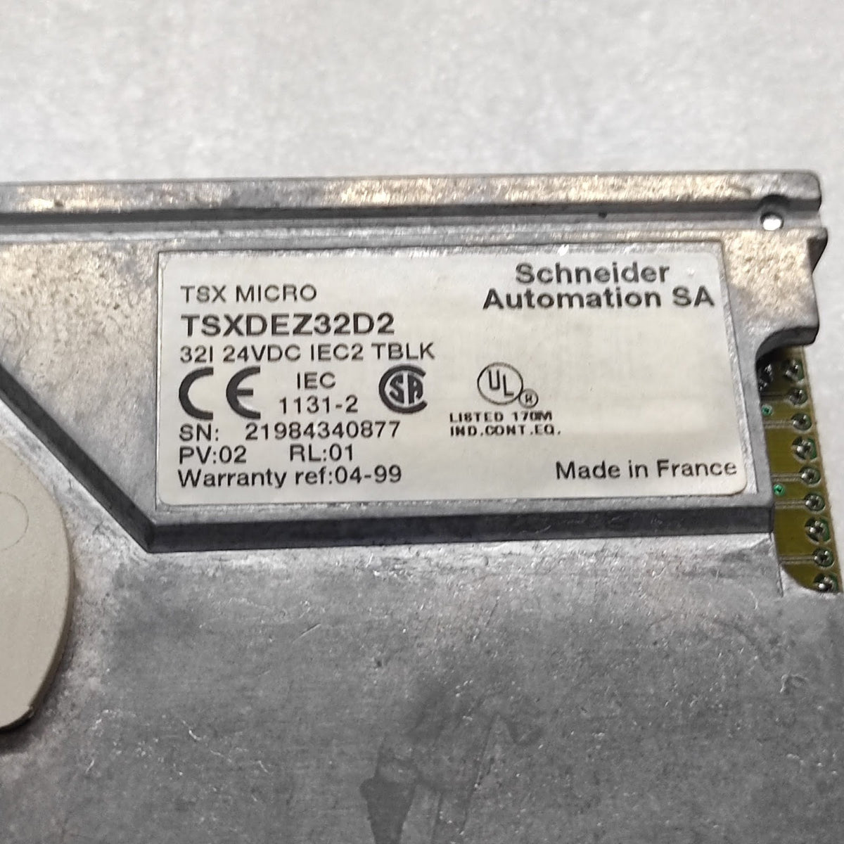 SE TSX MICRO TSXDEZ32D2 32-DISCRETE INPUT MODULE