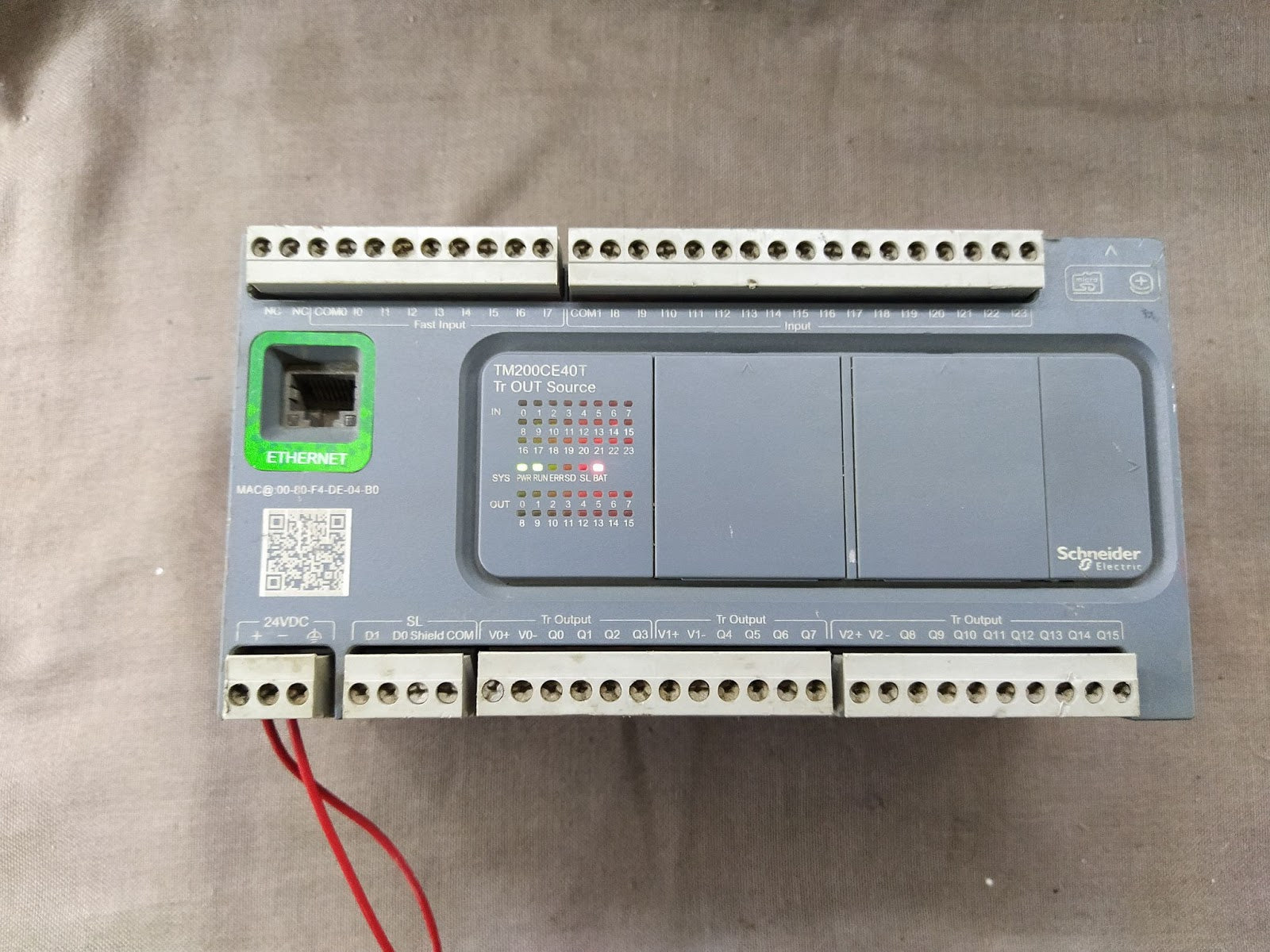 SE Modicon TM200CE40T CPU Unit 24V DC