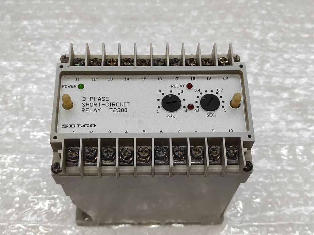 SELCO T2300-01 3-PHASE SHORT-CIRCUIT RELAY | 5A | 380 / 440V AC