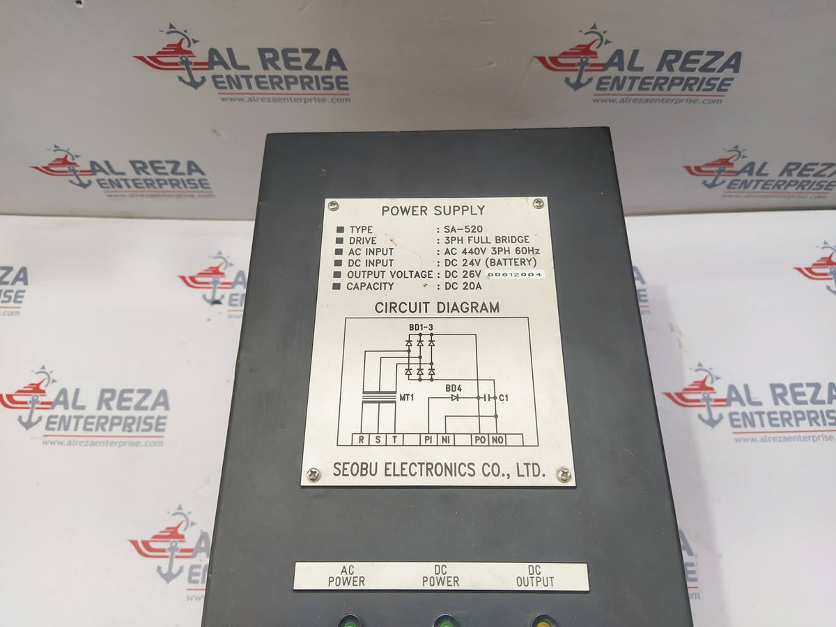 SEOBU ELECTRONICS SA-520 POWER SUPPLY