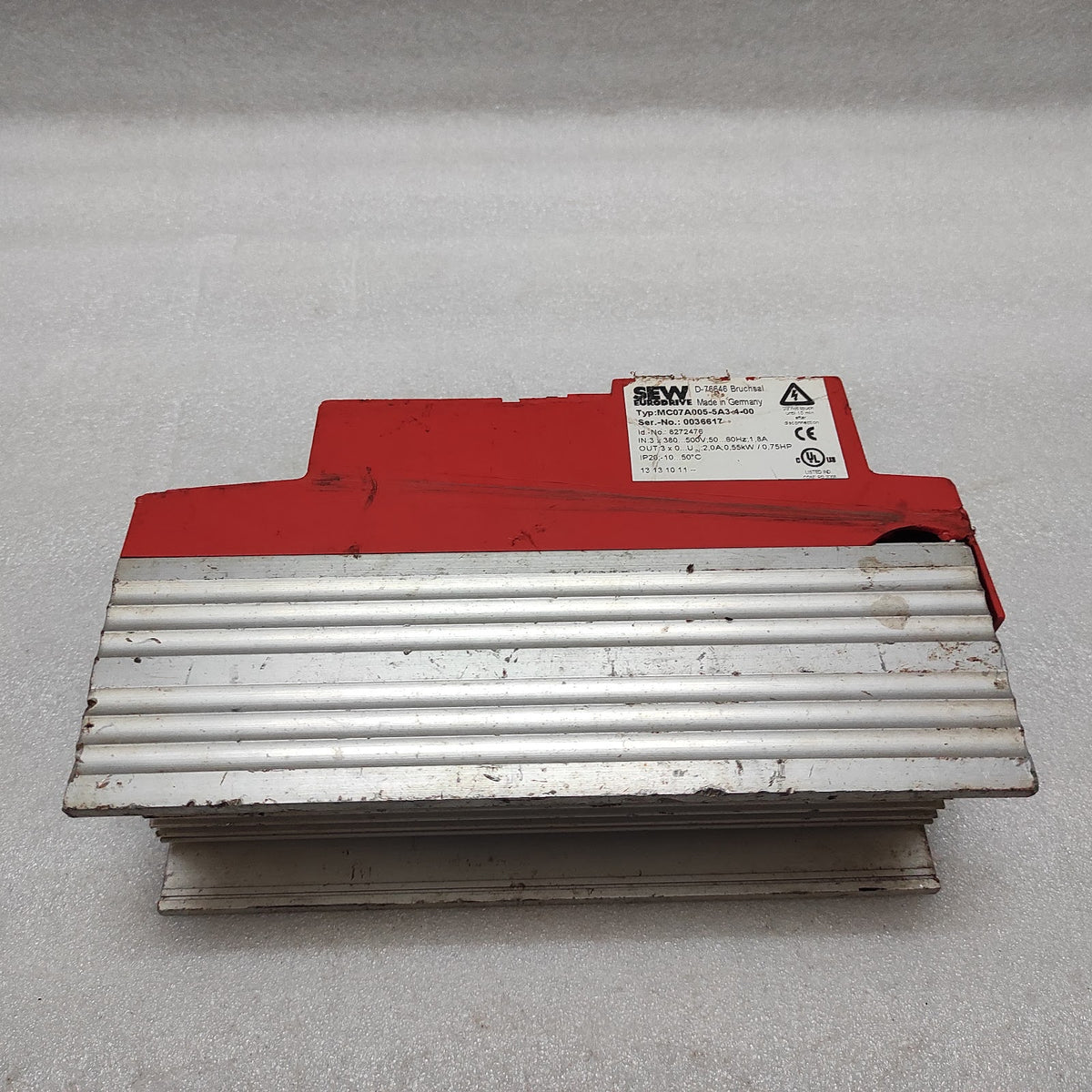 SEW EURO DRIVE MC07A005-5A3-4-00 INVERTER DRIVE 0.55kW 0.75HP