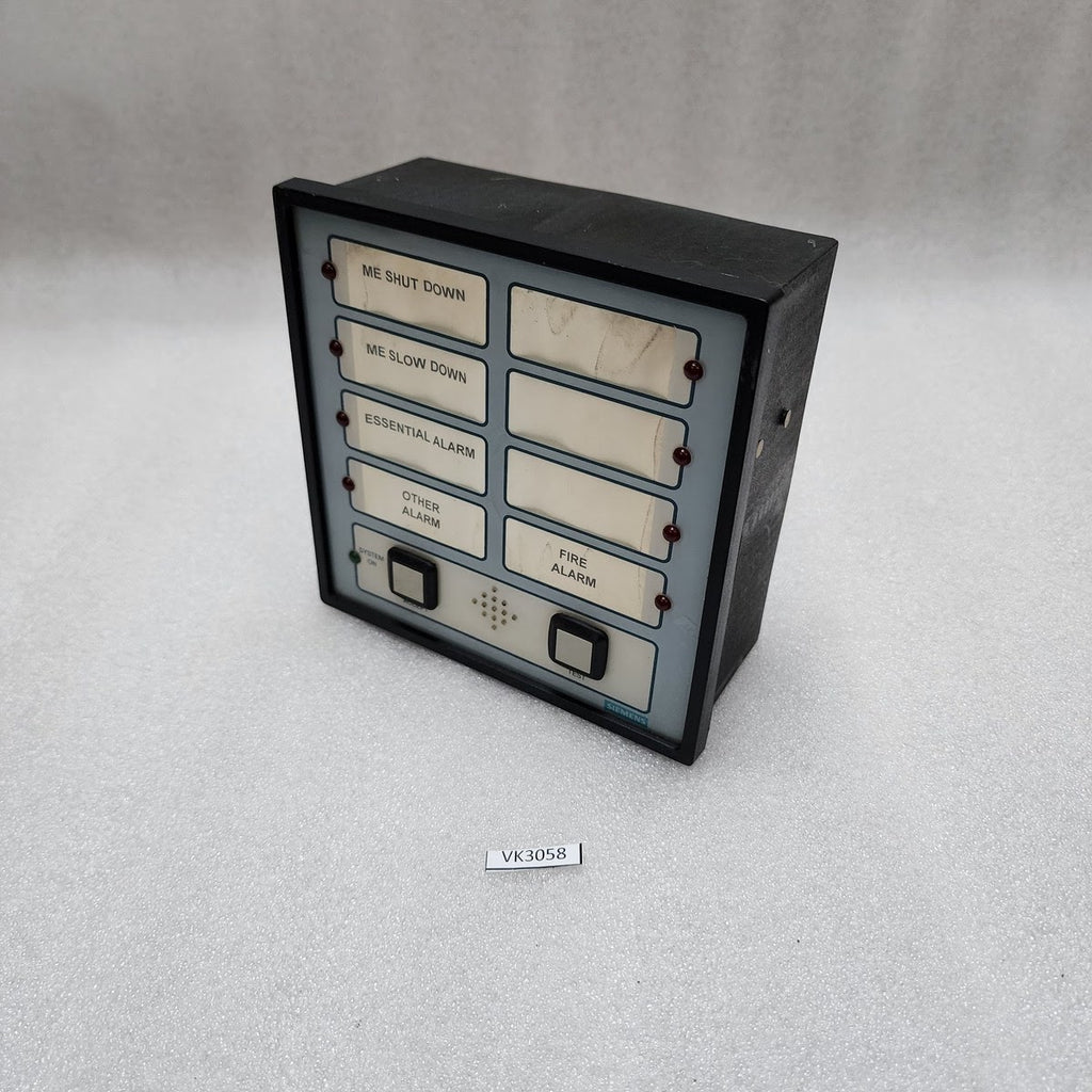 SIEMENS 93.0.311 SHIP ALARM PANEL CONTROL SYSTEM REV B CRACK ON BACK OF BODY