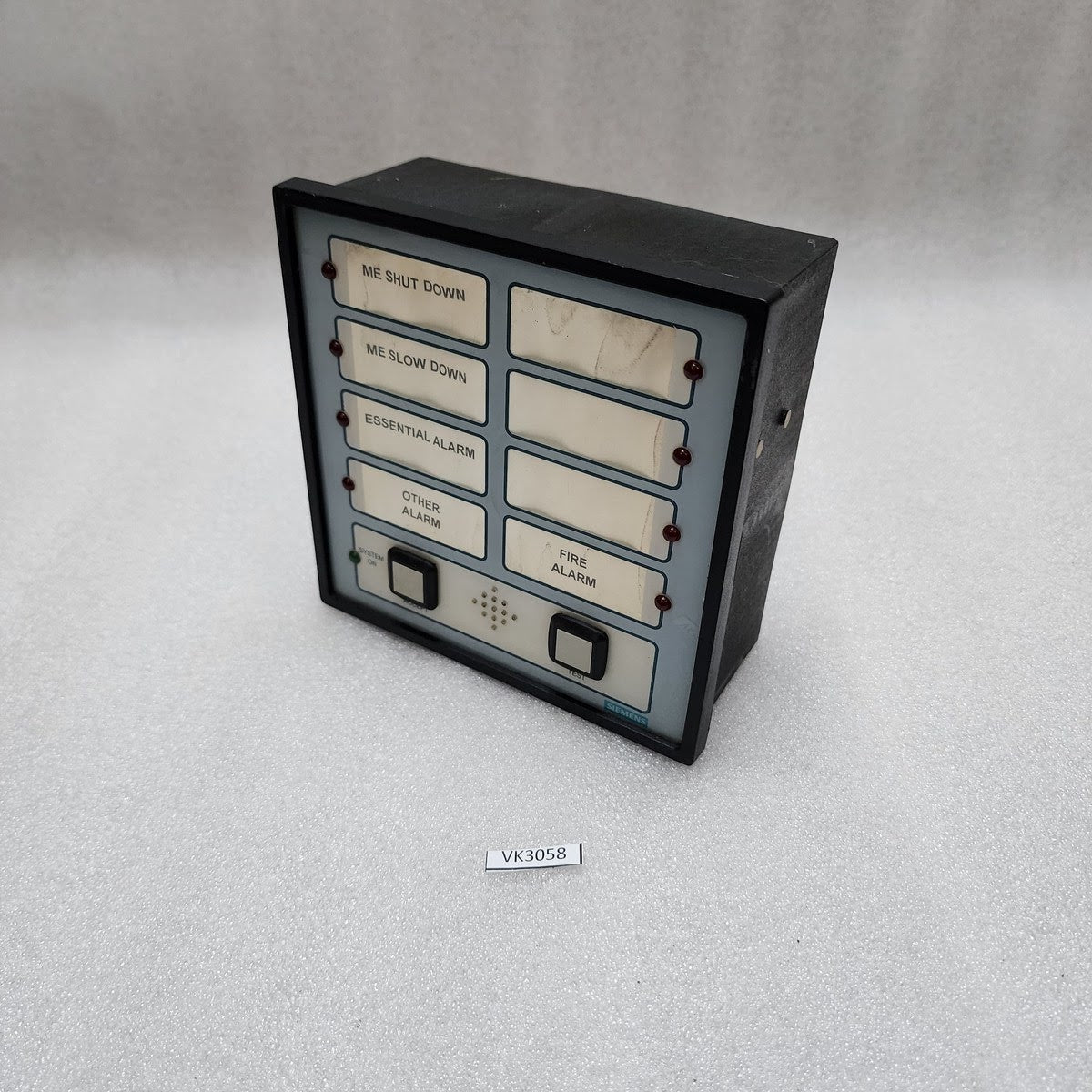 SIEMENS 93.0.311 SHIP ALARM PANEL CONTROL SYSTEM REV B CRACK ON BACK OF BODY