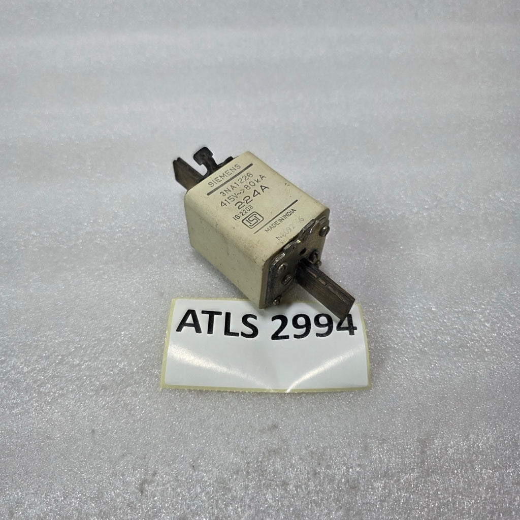 SIEMENS 3NA1226 HRC FUSE LINK 224A 415V 80kA Knife Blade Fuse