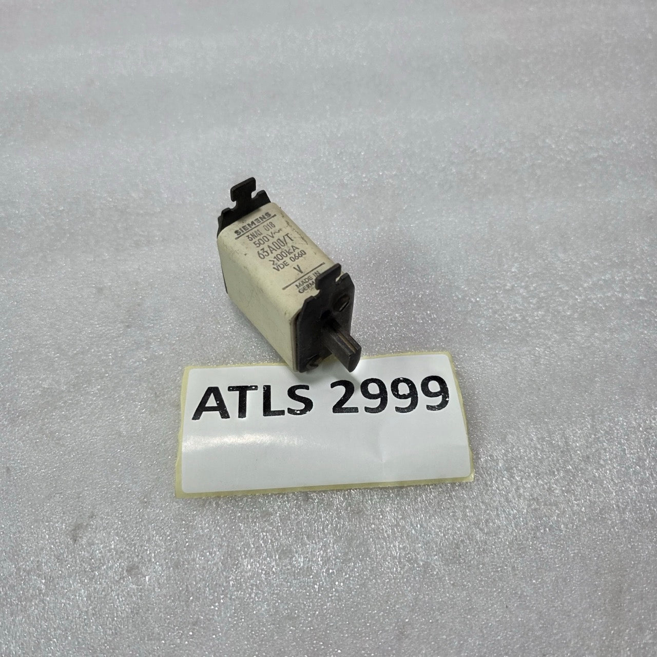 SIEMENS 3NA1 018 HRC FUSE LINK 63A 500V 100kA VDE 0660 Germany