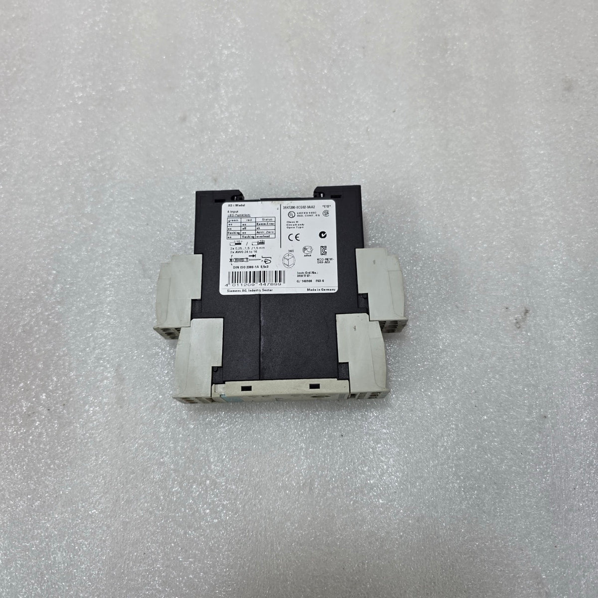 SIEMENS 3RK1200-0CG02-0AA2 AS-I MODULE – 4 INPUT AS-INTERFACE DIGITAL I/O MODULE