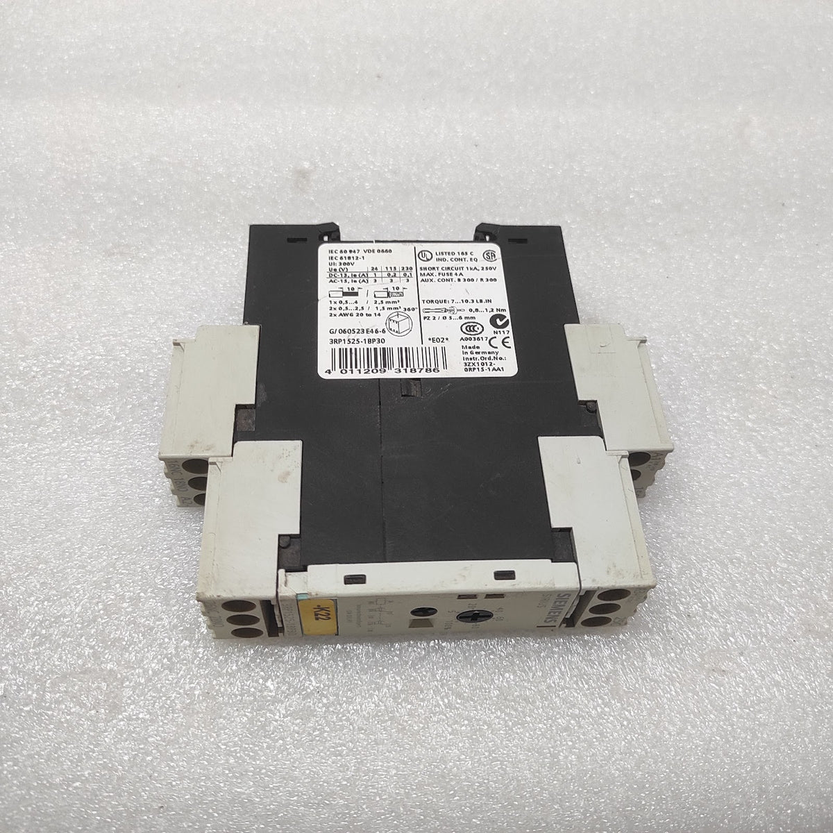 SIEMENS 3RP1525-1BP30 ON DELAY TIMER RELAY