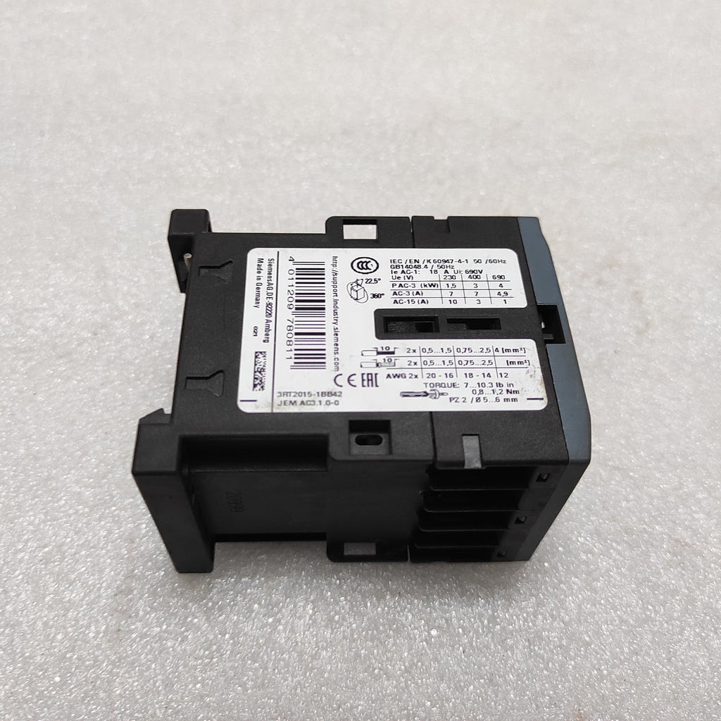 SIEMENS 3RT2015-1BB42 3-POLE POWER CONTACTOR DC24V LOT OF 2 UNIT