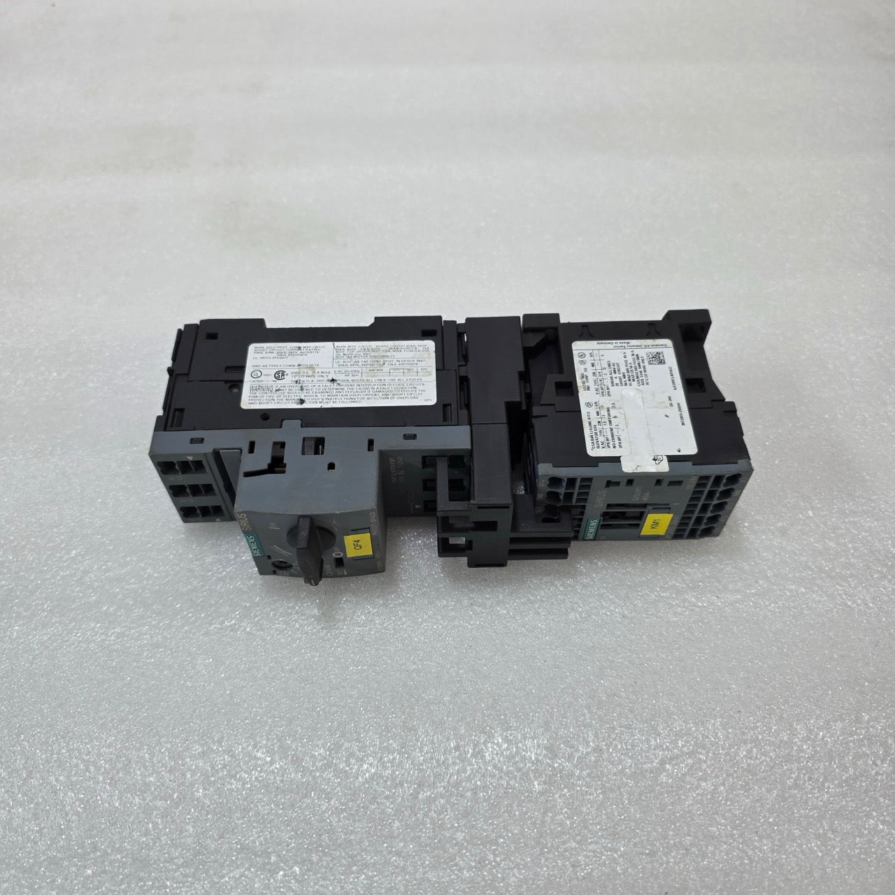 SIEMENS 3RV2011-0FA20 MOTOR PROTECTION CIRCUIT BREAKER + 3RT2015-2BB41 CONTACTOR