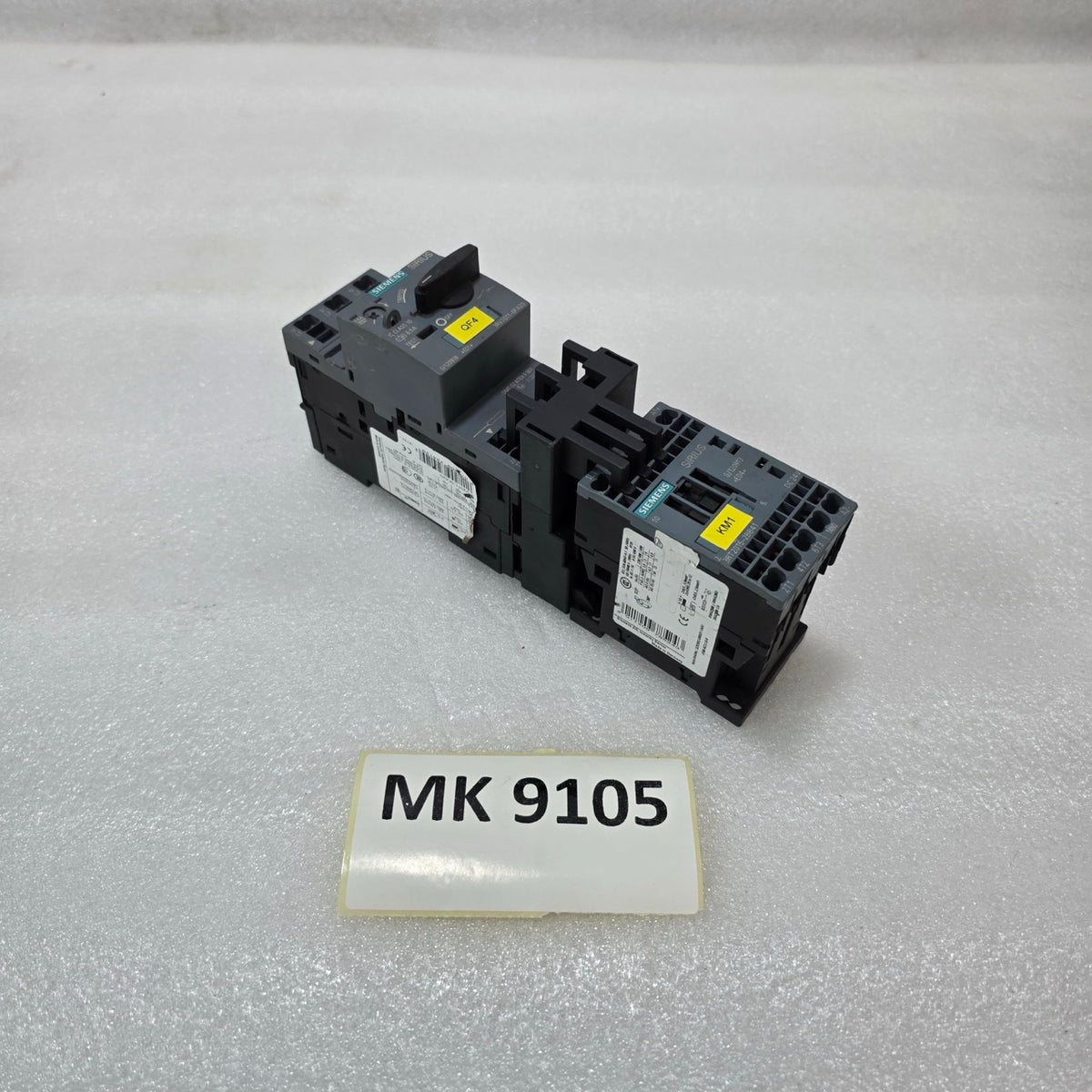 SIEMENS 3RV2011-0FA20 MOTOR PROTECTION CIRCUIT BREAKER + 3RT2015-2BB41 CONTACTOR
