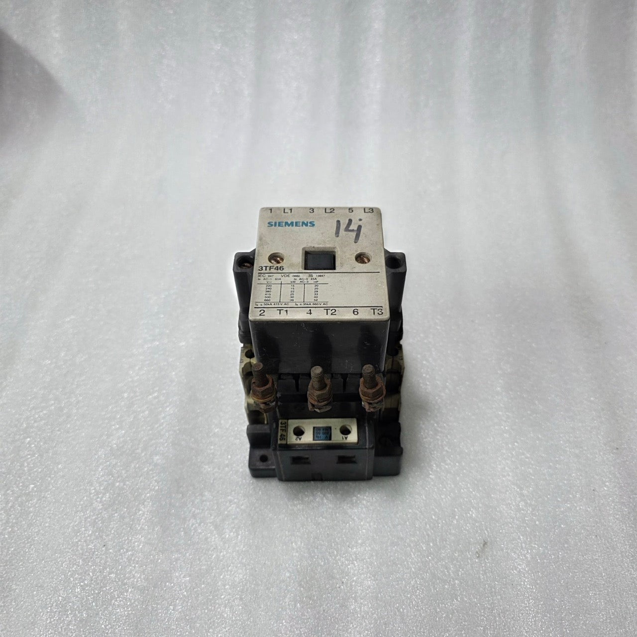 SIEMENS 3TF46 AC CONTACTOR 45A 3 POLE | 220–660V MOTOR CONTACTOR |COIL 220–264V