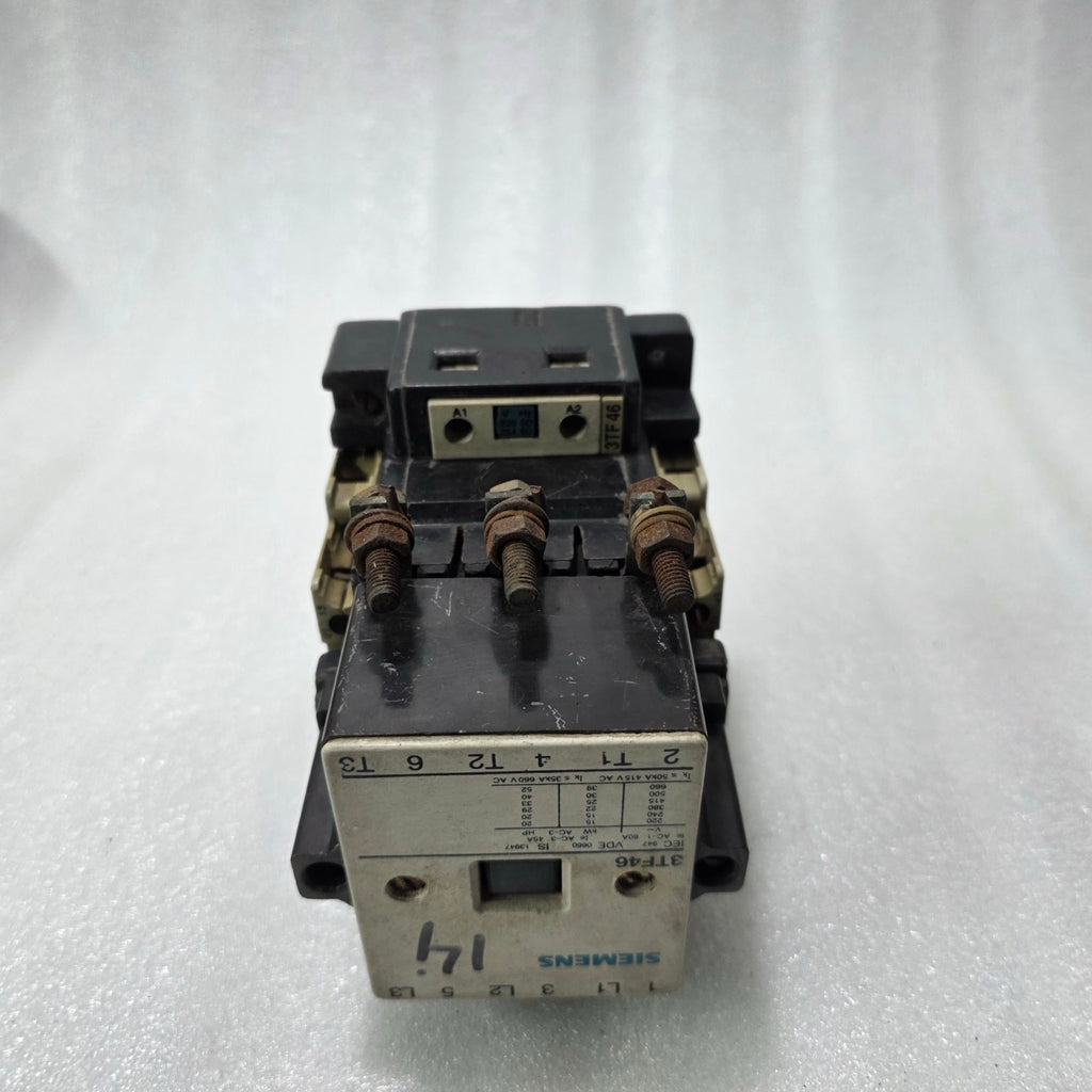 SIEMENS 3TF46 AC CONTACTOR 45A 3 POLE | 220–660V MOTOR CONTACTOR |COIL 220–264V