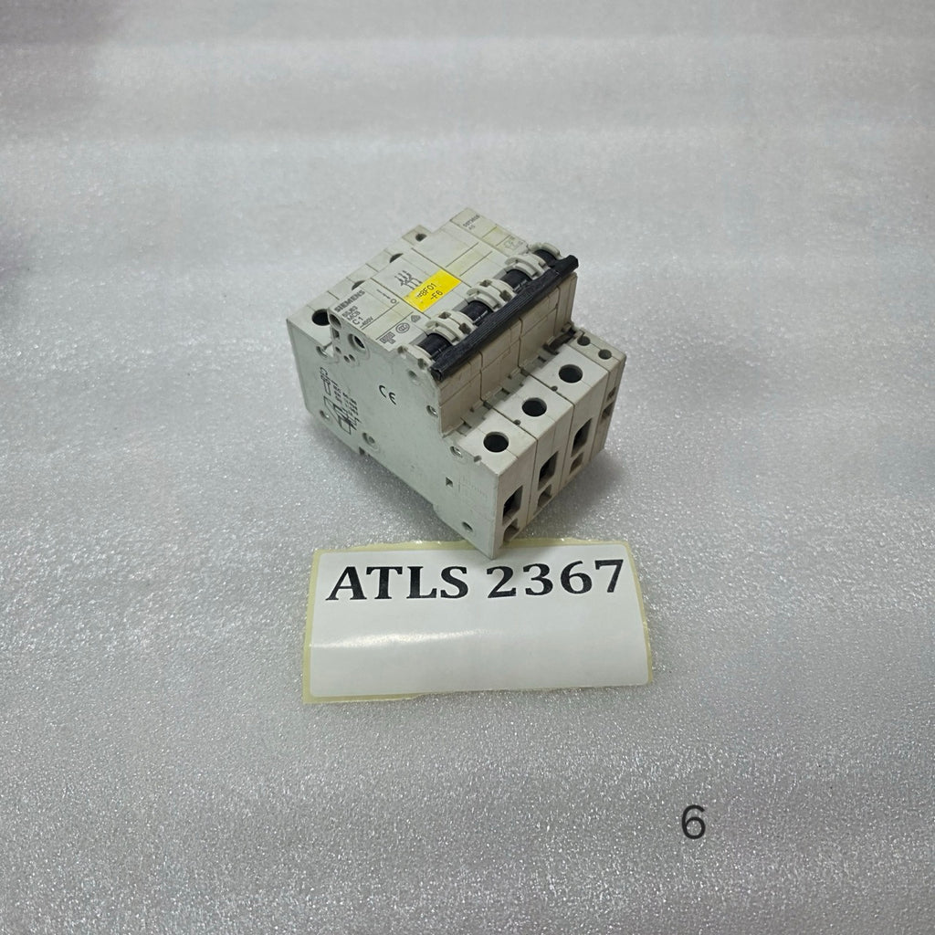 SIEMENS 5SJ63 C1 3 POLE MCB 1A 400V MINIATURE CIRCUIT BREAKER WITH AUXILIARY CON