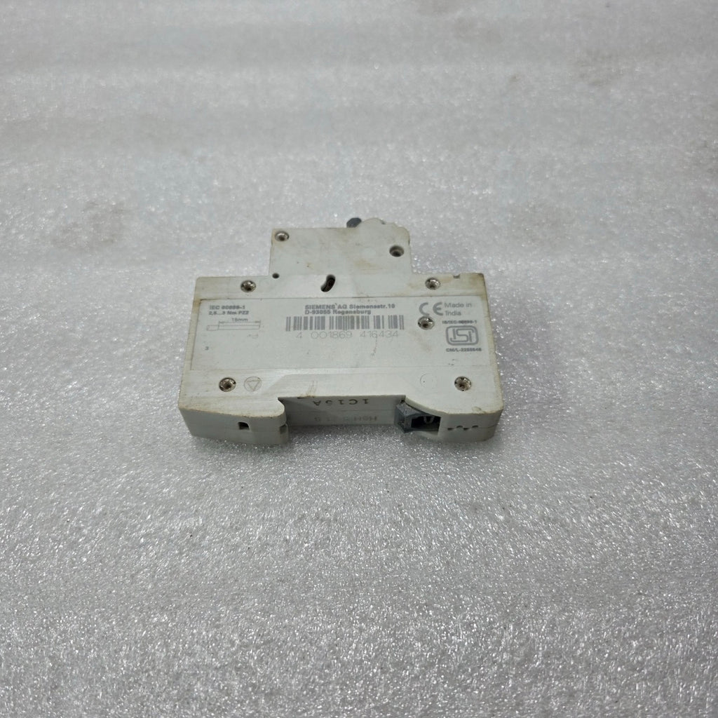SIEMENS 5SL61167RC C16 16A SINGLE POLE MCB 240/415V MINIATURE CIRCUIT BREAKER