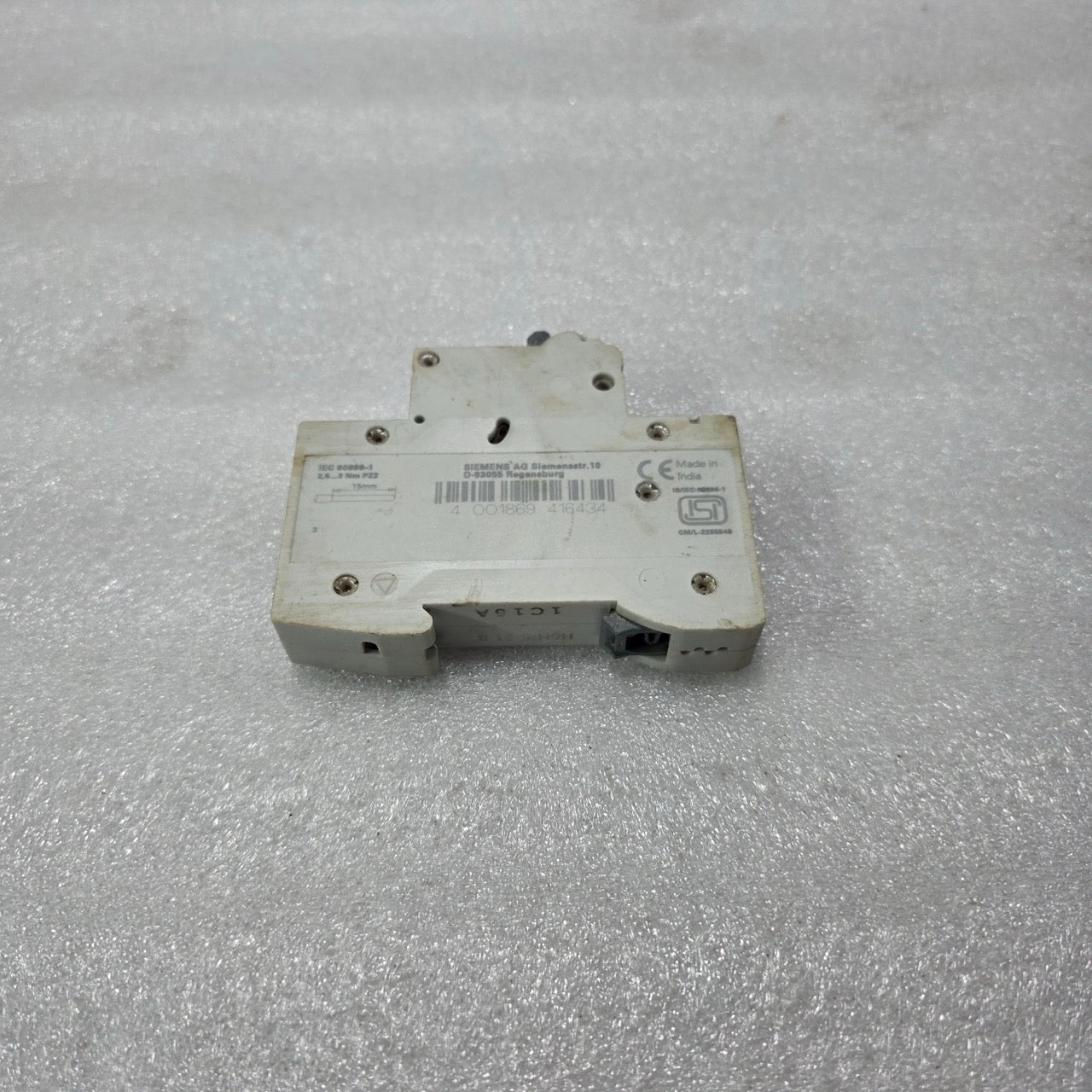 SIEMENS 5SL61167RC C16 16A SINGLE POLE MCB 240/415V MINIATURE CIRCUIT BREAKER