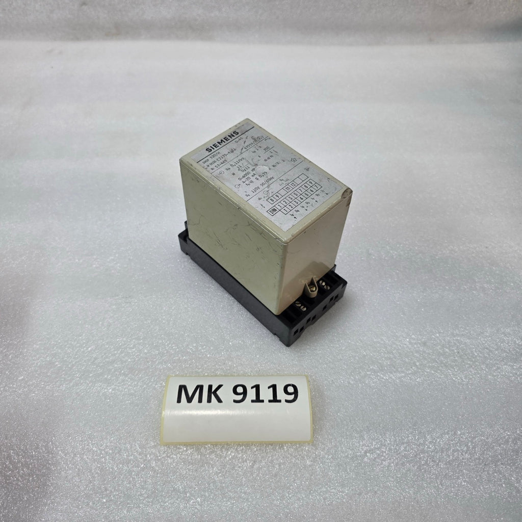SIEMENS GMUP 520/H PROTECTION RELAY 11KV 300/1A CURRENT MONITORING RELAY 4–20MA