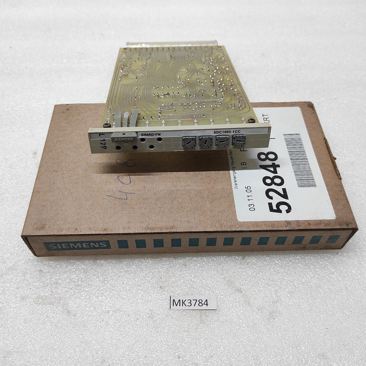 SIEMENS SIMADYN 6DC1002-1CC SIMADYN CARD