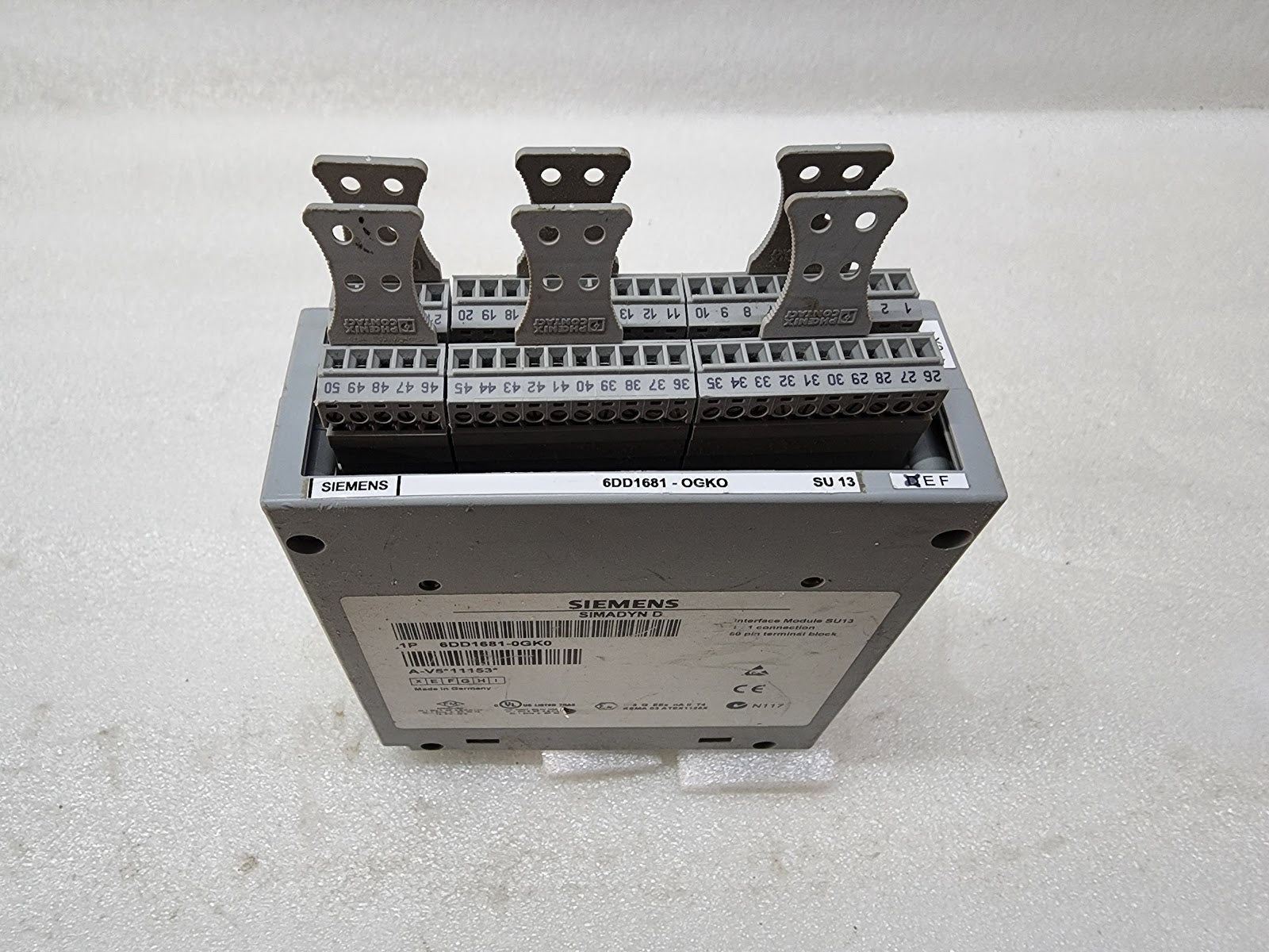 SIEMENS SIMADYN D 6DD1681-0GK0 CONVERTER SU13 50 TERMINAL