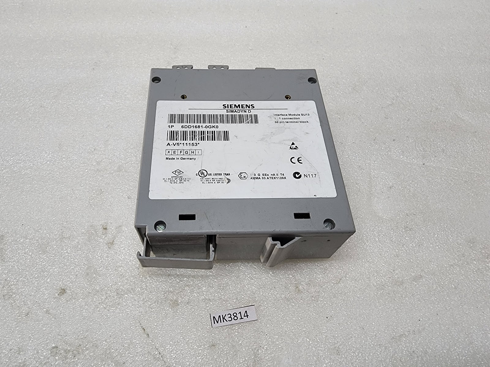 SIEMENS SIMADYN D 6DD1681-0GK0 CONVERTER SU13 50 TERMINAL