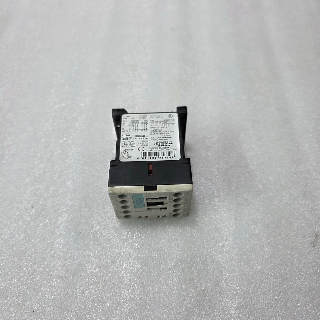 SIEMENS SIRIUS 3RT1015-1AN21 AC CONTACTOR 9A 3 POLE | 1NO | COIL 220V 50/60HZ