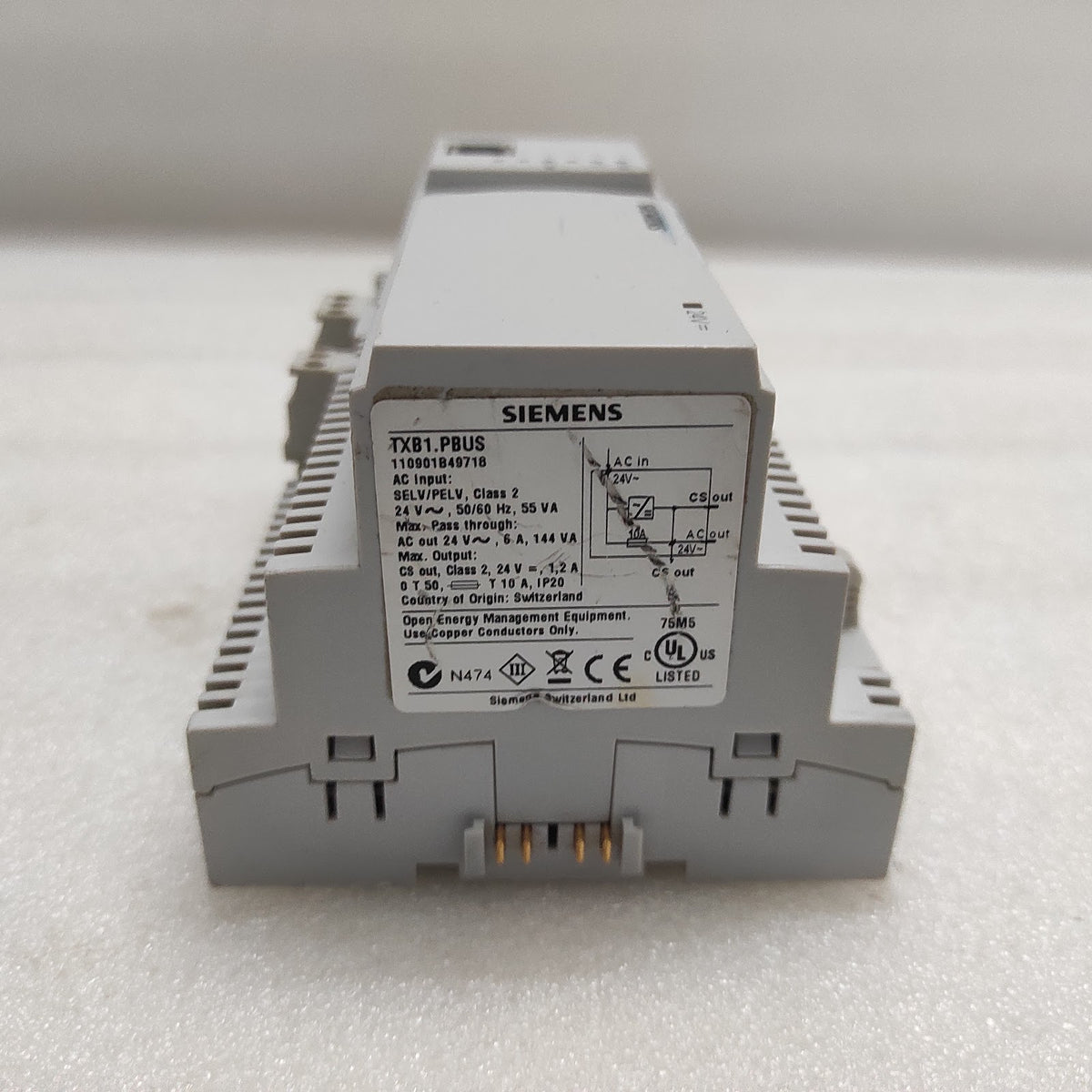 SIEMENS TXB1.PBUS INTERFACE MODULE 24V