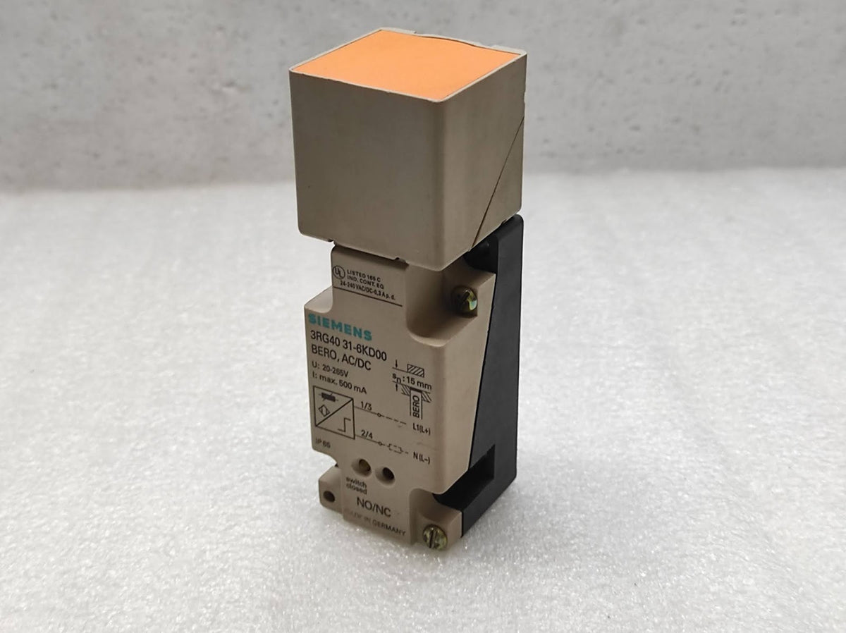 SIEMENS BERO 3RG4 INDUCTIVE SENSOR 3RG4031-6KD00